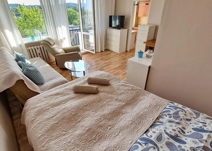 Mango Lu Z Balkonem, Plaza 300m Apartman