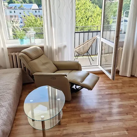 Mango Lu Z Balkonem, Plaza 300m Lägenhet Sopot